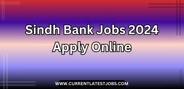 Sindh Bank Jobs 2024 Apply Online