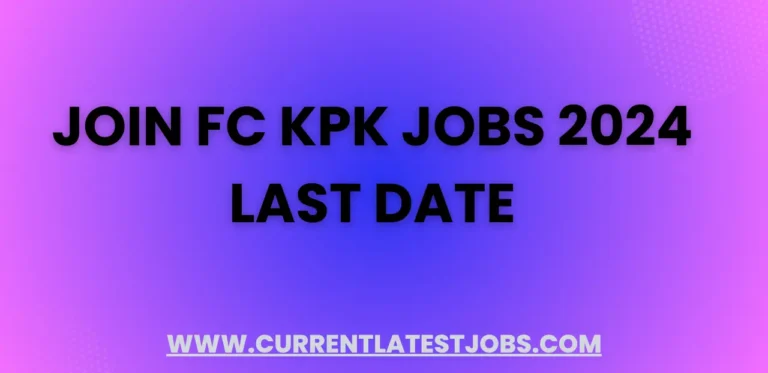 Join FC KPK Jobs 2024 Last Date