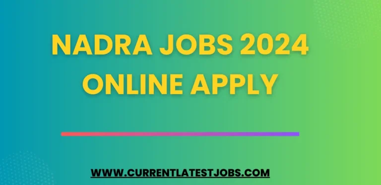 NADRA Jobs 2024 Online Apply